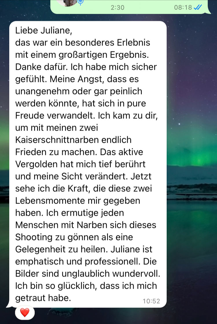 Erfahrungsbericht über Golden Scars von Doreen